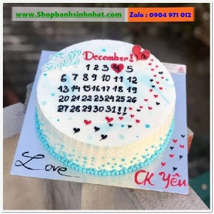 Bánh Sinh Nhật Cuốn Lịch - CL108